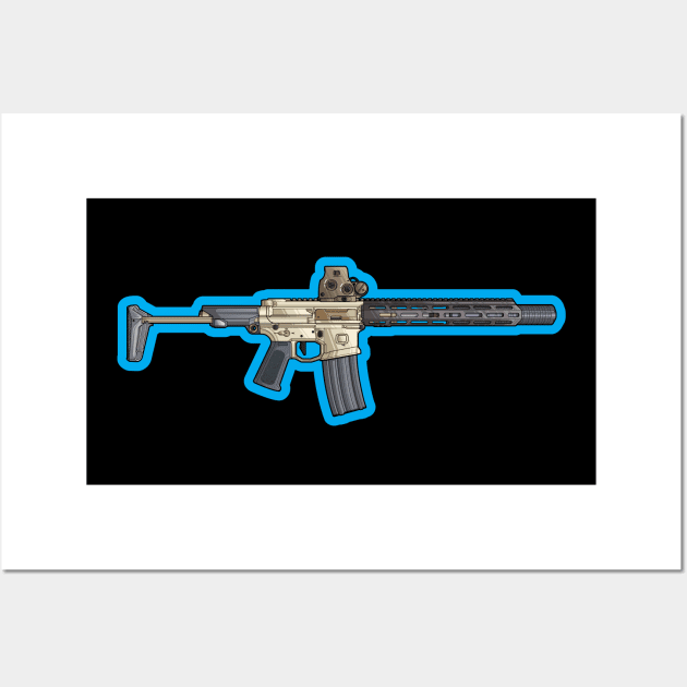 Q Honey Badger SBR Wall Art by orozcodesign